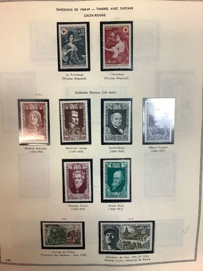 France - Ensemble de timbres français de...