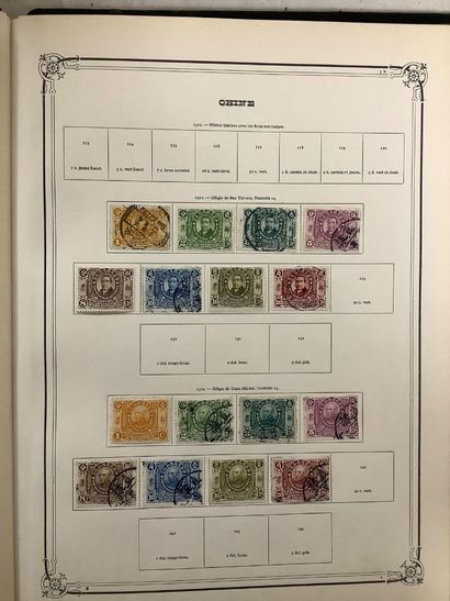 CHINE - Album de timbres chinois différentes...