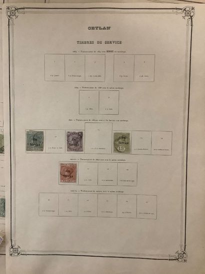 CEYLAN - BOSNIE - Ensemble de dix planches...