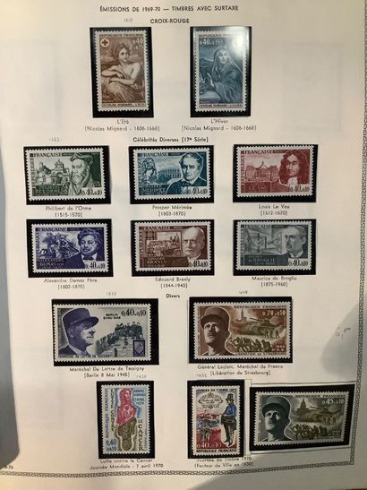 France - Ensemble de timbres français de...