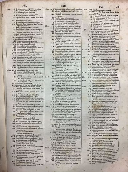 DUTRIPON, bibliothèque sacrum concordiantae,...