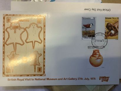 Afrique - Petit ensemble de timbres de Namibie...