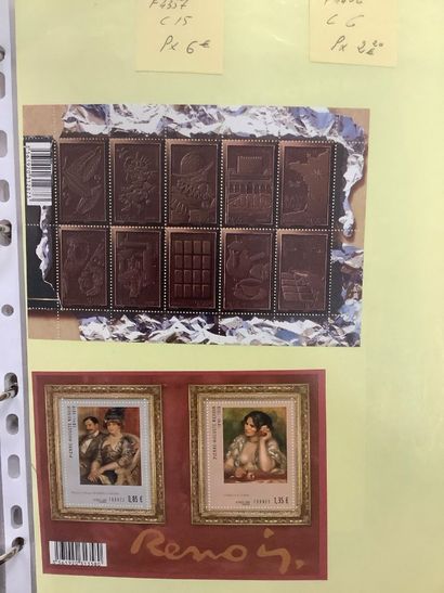 Classeur de timbres français neufs après...