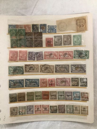 COLONIES - Deux planches d’album de timbres...