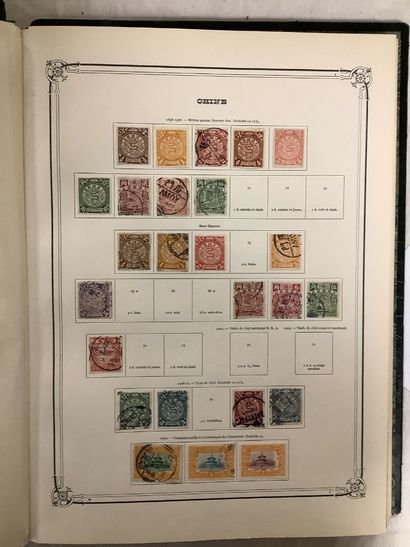 CHINE - Album de timbres chinois différentes...