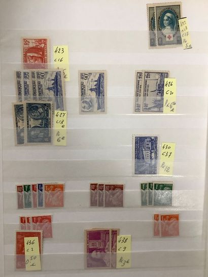 Catalogue de timbres de France neufs depuis...
