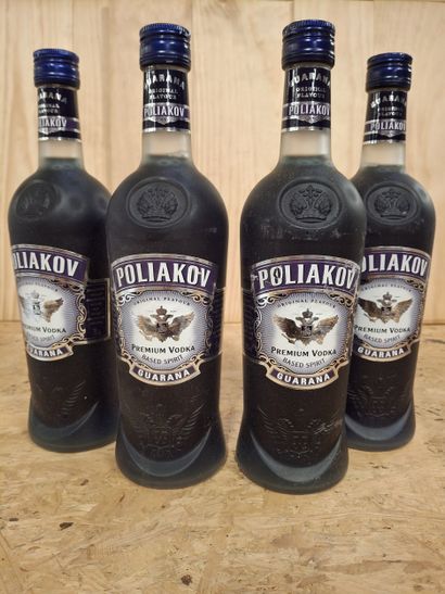 4 Vodka Poliakov Premium Vodka Guarana 70cl...