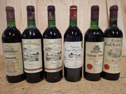 Lot including:
1 Margaux 1983 Château Martinens
1...