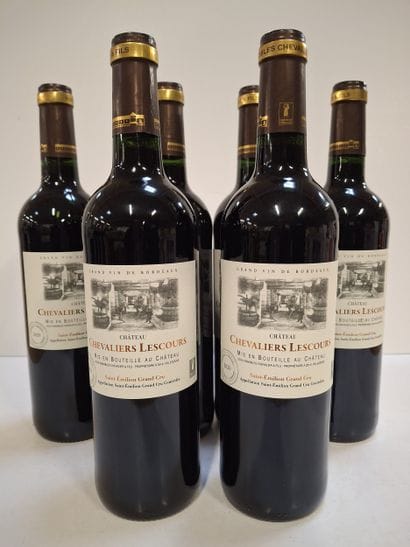 6 Saint Emilion Grand Cru 2020 Château Lescours...