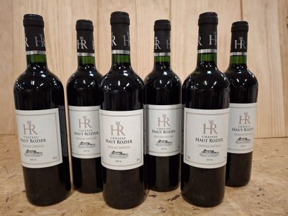 6 Bouteilles Château Haut Rozier 2016, Bordeaux...