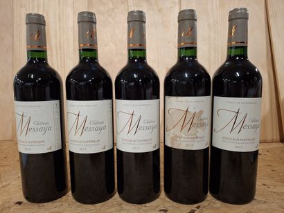 5 Bottles Château Messaya 2015 Bordeaux Supérieur,...