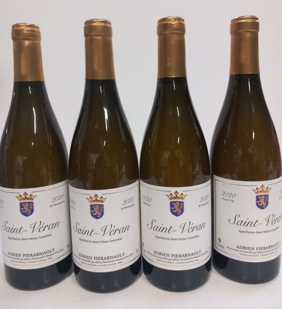 4 Bottles of Saint Véran 2020 Bourgogne Blanc...