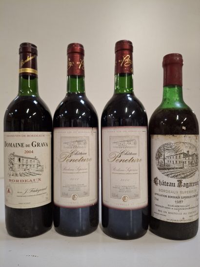 Set of 4 Bottles
1 Domaine de Grava 2004,...