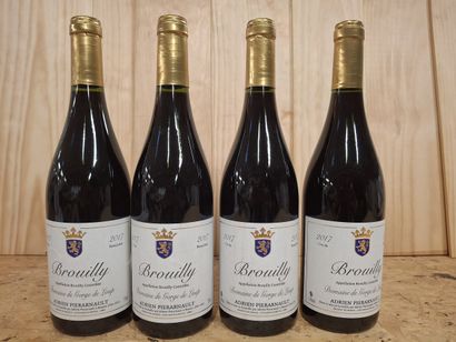 4 Brouilly Cru du Beaujolis 2017, Domaine...