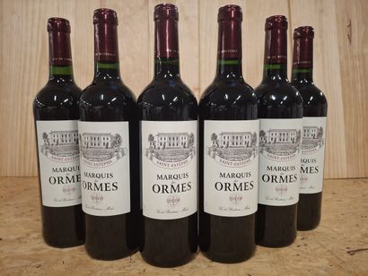 6 Bouteilles Saint Estèphe, 2020 Marquis...