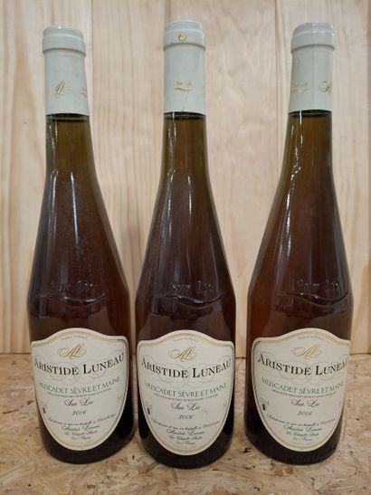 3 Muscadet de Sèvre et Maine sur Lie 2016,...