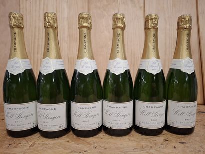 6 Champagne Will Hengere Brut Blanc de Noir...