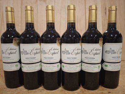 6 Bouteilles du Château L'Espiot 2018 Péssac-Léognan,...