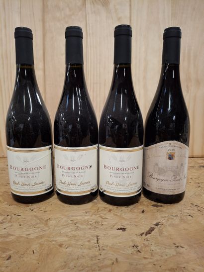 4 Pinot Noir 2020, Grand Vin de Bourgogne,...