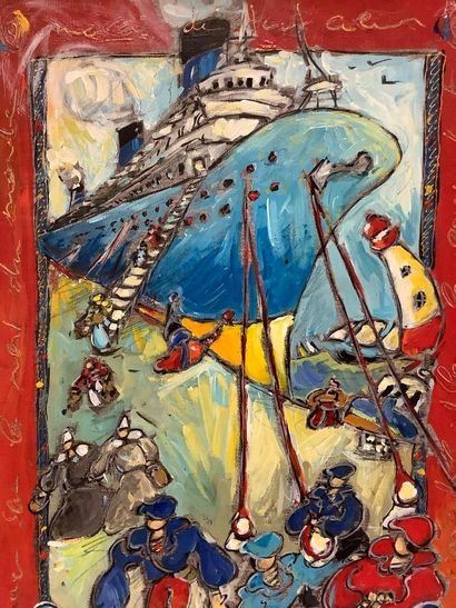 Jean-Michel DESRAME (1970), peintre breton,...