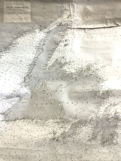 Ensemble de 4 cartes marines à usage des...