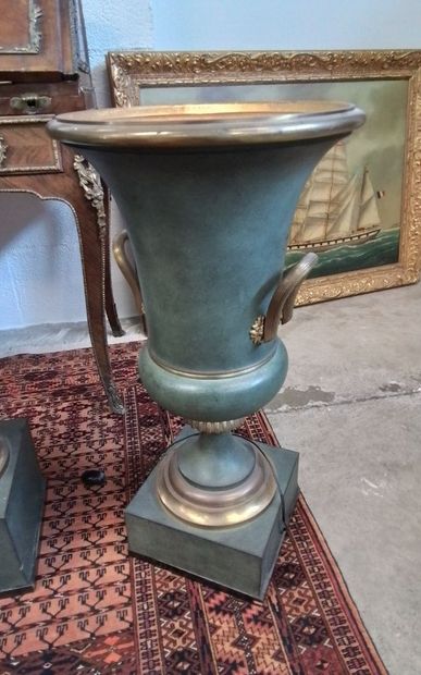 Suite de 3 grandes lampes style Médicis en...