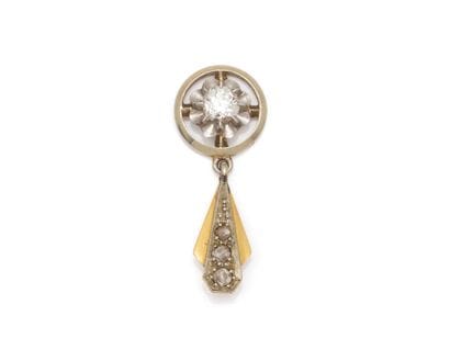 Pendentif en or 750 et platine 850 millièmes,...