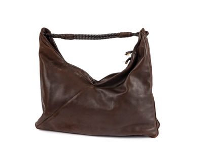 BOTTEGA VENETA
Brown leather bag, brown braided...