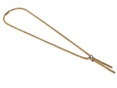 Collier négligé en or 750 millièmes, maille...