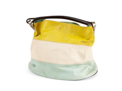 KENZO 
Multicolored leather bag in pale green,...