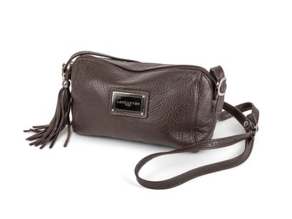 LANCASTER 
Brown leather bag with shoulder...