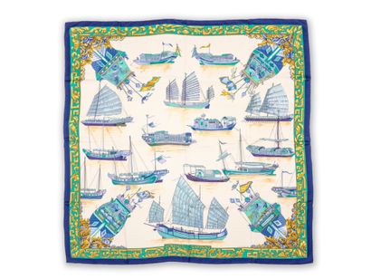 HERMÈS ''Jonques and sampans'' silk scarf
Silk...