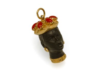 Pendentif en or 750 millièmes stylisant une...