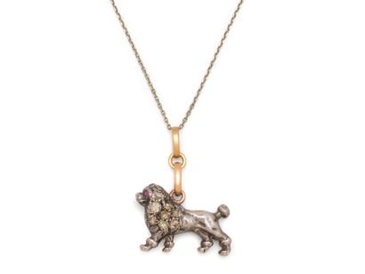 Pendentif en argent 800 millièmes, stylisant...
