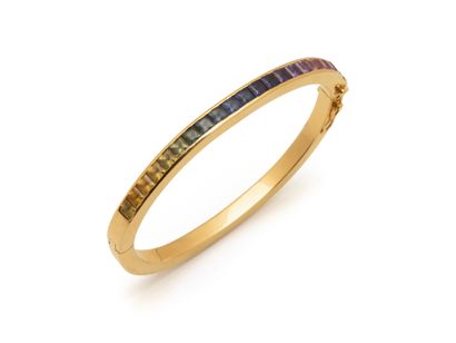 Bracelet jonc rigide ouvrant à charnière...