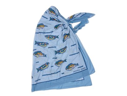 HERMÈS ''Poissons
Summer sarong in cotton...