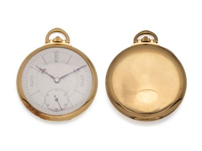 Montre poche en or 750 millièmes, cadran...
