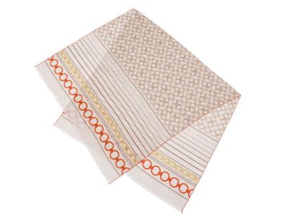 HERMÈS ''maillons et chaînes'' stole
Fringed...