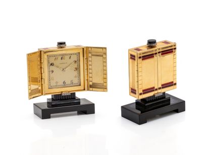 JANESICH
Pendulette ''triptyque'' de voyage,...