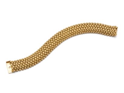Bracelet souple en or 750 millièmes, maillons...