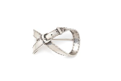 HERMÈS
Broche en argent 925 millièmes, stylisant...