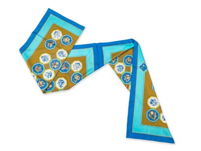 HERMÈS ''Carrelages'' silk scarf
Turquoise,...