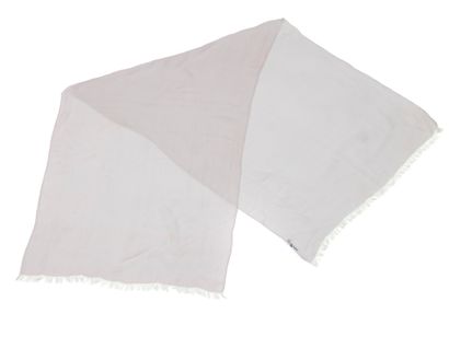 HERMÈS
Two-tone silk muslin stole in pale...