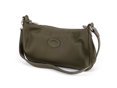 LONGCHAMP
Forest green coated canvas bag...
