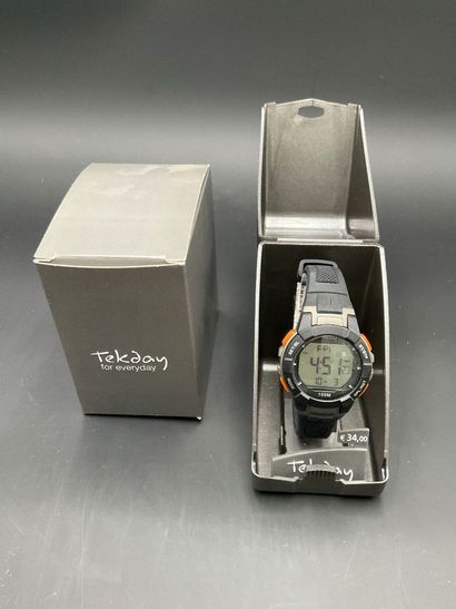 TEKDAY, montre quartz digital, bracelet et...