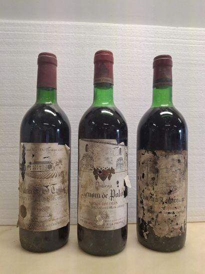 Lot de 3 bouteilles: 
1 Château Grand Tuillac...