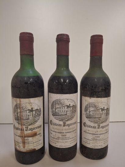 3 Château Lagarenne (2 de 1982) (1de 1983)...