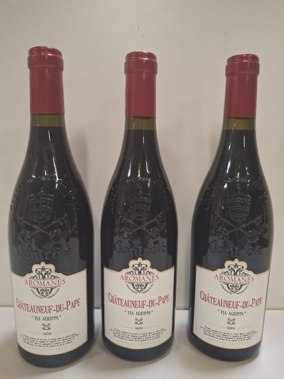 3 Bottles Châteauneuf du Pape Les Aromanes...