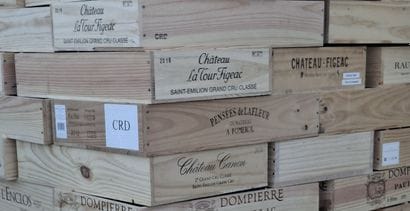 Lot de 14 différentes Caisse Bois vide