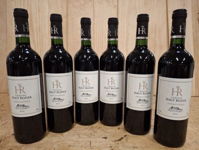 6 Bottles Château Haut Rozier 2016 Grand...
